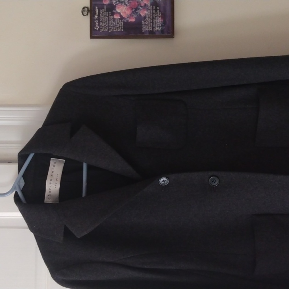 Charles Nolan charcoal black blazer